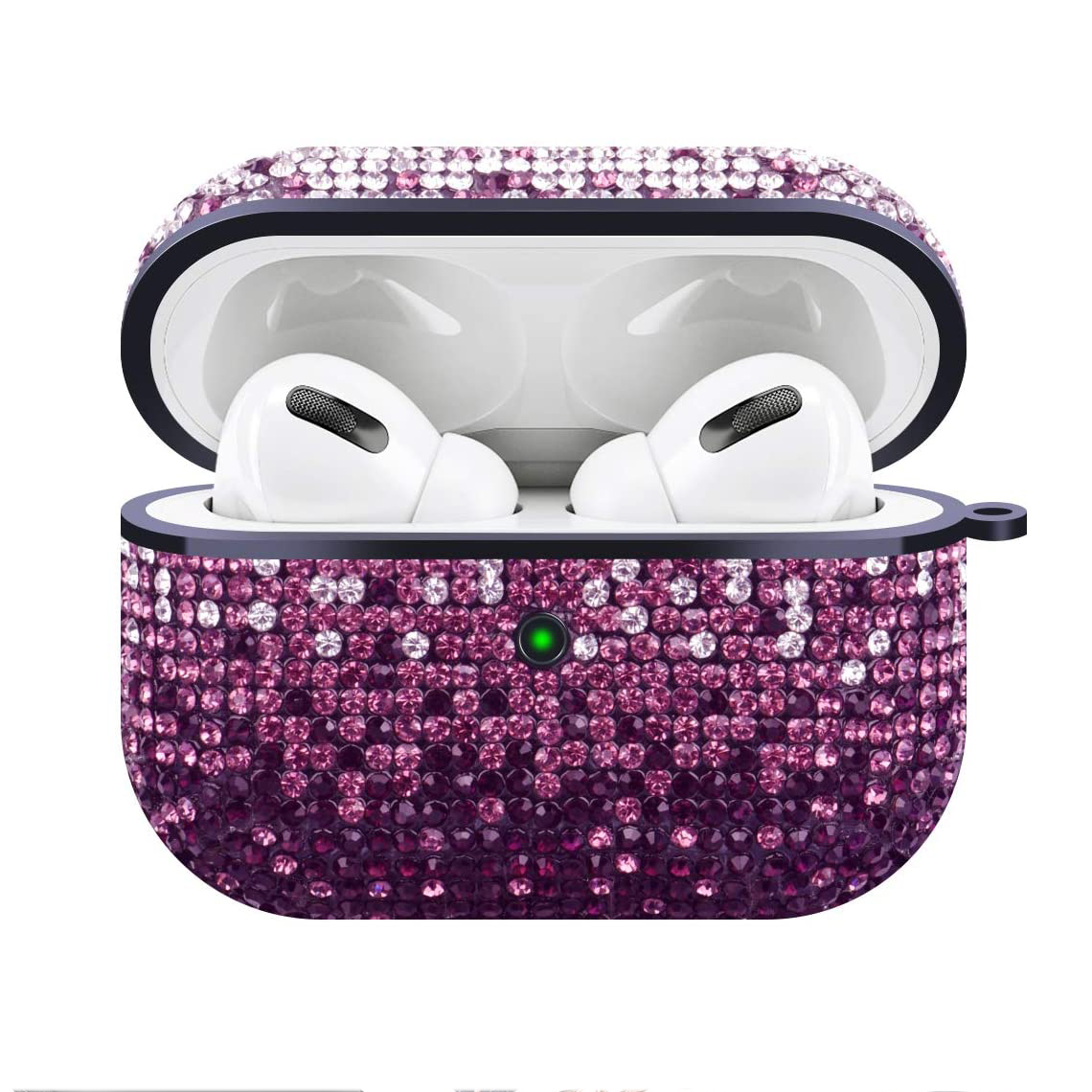 Rhinestone Gradient Bling Glitter Sparkle DIAMOND Crystal Case for Apple Airpods Pro (Pink)